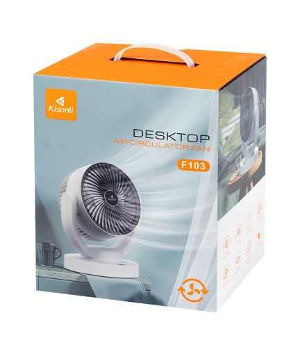 Преносим вентилатор Kisonli F103, 2400mAh, Различни цветове - 15054