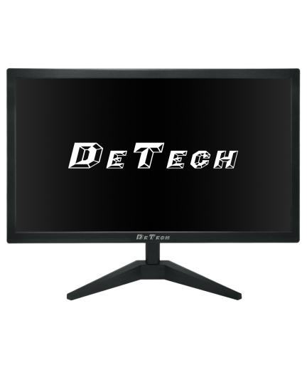 Монитор DeTech 21.5", 75Hz, Черен - 79006