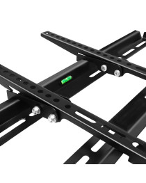 Стойка за телевизор No brand, За стена, Накланяща, До 70", Черен - 17921