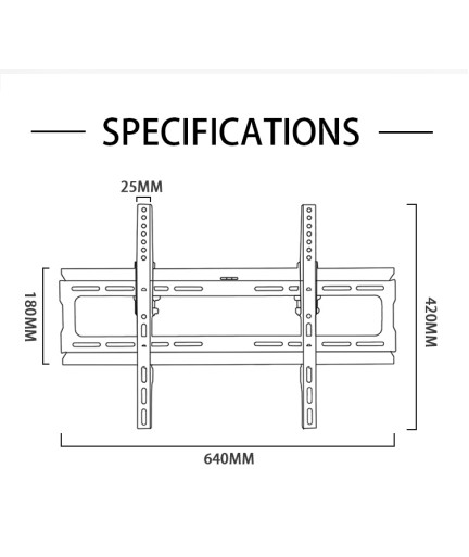 Стойка за телевизор No brand, За стена, Накланяща, До 70", Черен - 17921 Стойка за телевизор No brand, За стена, Накланяща, До 70", Черен - 17921