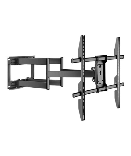 Стойка за телевизор No brand, За стена, С подвижно рамо, До 100", Черен - 17938