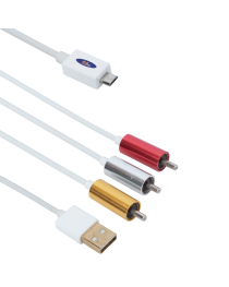Кабел MHL (micro USB) - AV 3RCA, USB, No brand, 1.8m - 18231