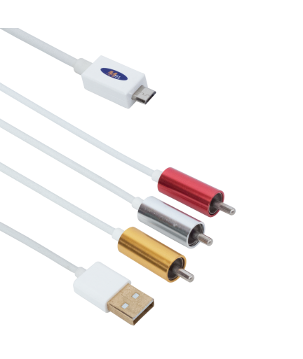 Кабел MHL (micro USB) - AV 3RCA, USB, No brand, 1.8m - 18231