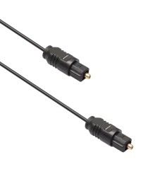 Оптичен аудио кабел DeTech, Toslink, 1.5м, Черен - 18354