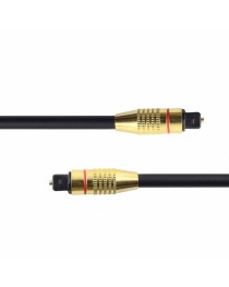 Оптичен аудио кабел DeTech, Toslink, 1.5м, Черен - 18359