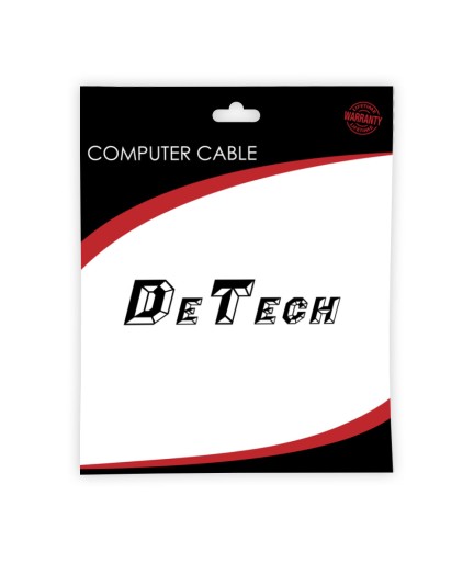 Захранващ кабел DeTech, За компютър, CEE 7/7 - IEC C13, High Quality, 1.5m - 18151