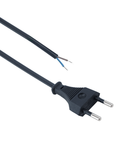 Захранващ кабел DeTech, 2x0.75mm, 1.5м - 18315