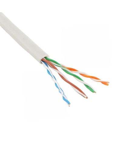 Кабел No brand Network UTP /LAN, CAT 5 E, Сив, С медно жило, 300m - 18402