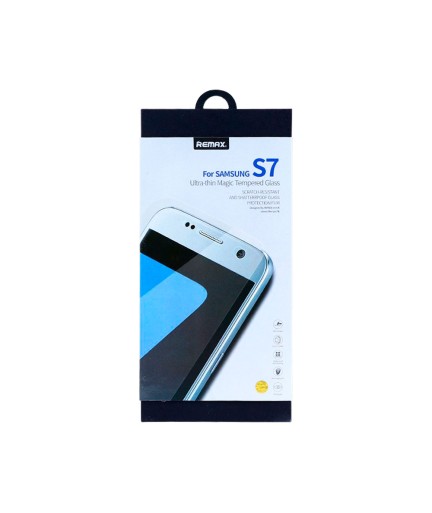 Стъклен протектор за целия дисплей, Remax Тop, за Samsung Galaxy S7 Edge, 0.3mm, Бял - 52224