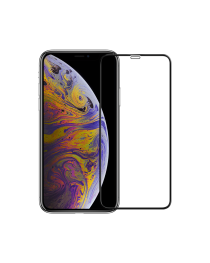 Стъклен протектор за целия дисплей DeTech, за iPhone XS Max / 11 Pro Max, 2.5D, 0.3 mm, Черен - 52475