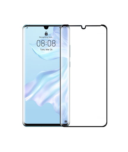 Стъклен протектор Mocoson Nano Flexible, за Huawei P30 Pro, 5D, 0.3 mm, Черен - 52545