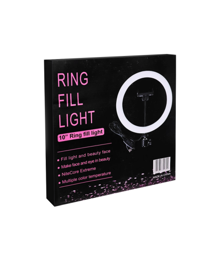 LED Ring осветление No brand M26, 26см, 20W, Черен - 40127