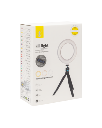 LED Ring осветление One Plus NR9204, 16см, 8.8W, Черен - 40166