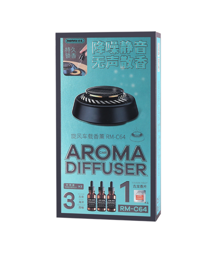 Арома дифузер Remax RM-C64 Whirly, За автомобил, Соларен, Различни цветове - 40308