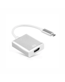 Преходник, No brand, USB Type-C към HDMI, Бял - 18298