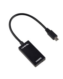 Преходник No brand, MHL (micro USB) към HDMI, 15см, Черен - 18223