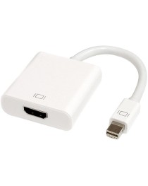 Преходник DeTech Mini DP M - HDMI F, 10см, Бял - 18154