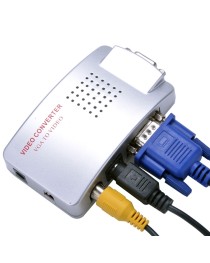 Конвертор, No brand, VGA към AV/S-Video+VGA, Сребрист - 18299