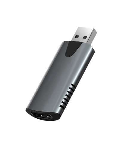 Външна Capture карта Earldom ET-W16, USB, HDMI, Full HD, Сив - 40234