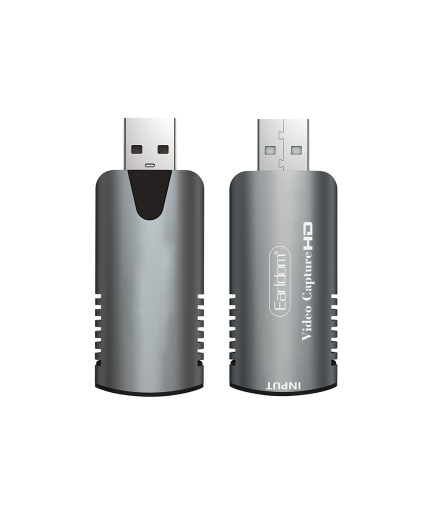 Външна Capture карта Earldom ET-W16, USB, HDMI, Full HD, Сив - 40234