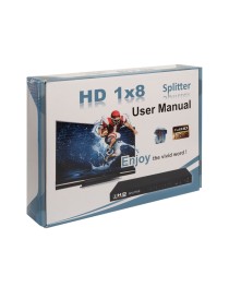 Сплитер HDMI към 8 HDMI (1.3 v),със захранване No brand- 18264