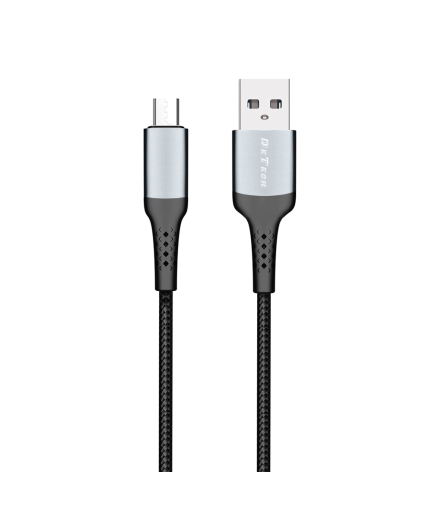 Кабел за данни DeTech DE-43M2, Micro USB, 2.0m, Черен - 40259