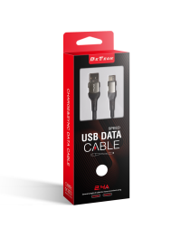 Кабел за данни DeTech DE-43M2, Micro USB, 2.0m, Черен - 40259