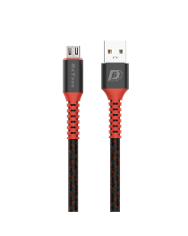 Кабел за данни DeTech DE-C25M, Micro USB, 1.0m, Черен - 40106