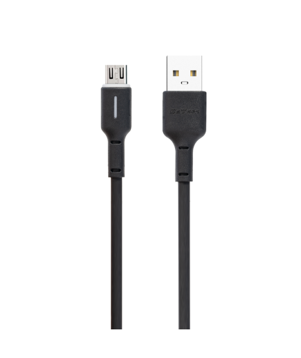 Кабел за данни DeTech DE-C37M, Micro USB, 1.0m, Черен - 40194