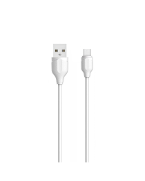 Кабел за данни LDNIO LS372, Micro USB, 2.0m, Бял - 40073