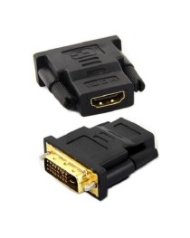 Преходник No brand, HDMI/F - DVI24+1(5)/M, Черен - 17139