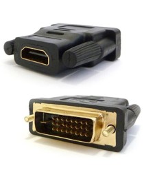 Преходник No brand, HDMI/F - DVI24+1(5)/M, Черен - 17139