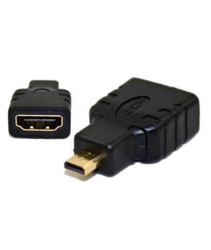 Преходник DeTech HDMI F - Micro Hdmi M, Черен - 17120