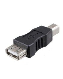 Преходник No brand, USB F към USB B M, Черен - 17137