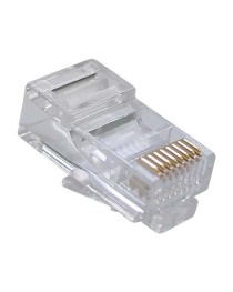 Букси No brand, RJ-45 200 броя в пакет, Прозрачни - 17140