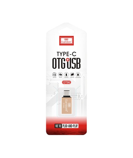 Преходник Earldom ET-OT06, USB F към Type-C OTG, Различни цветове - 40169