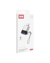 Преходник Earldom ET-OT64, USB F към Type-C, OTG, Сребрист - 40209