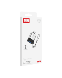 Преходник Earldom ET-OT66, USB F към Micro USB, OTG, Сребрист - 40208