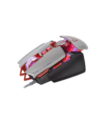 Геймърска мишка Mixie M9, Оптична, 8D, RGB, Сив - 727