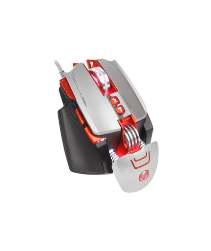 Геймърска мишка Mixie M9, Оптична, 8D, RGB, Сив - 727