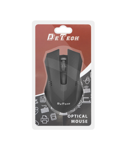 Мишка DeTech, оптична, Различни цветове  - 957