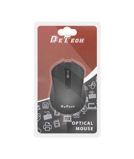 Мишка DeTech, оптична, Различни цветове  - 958