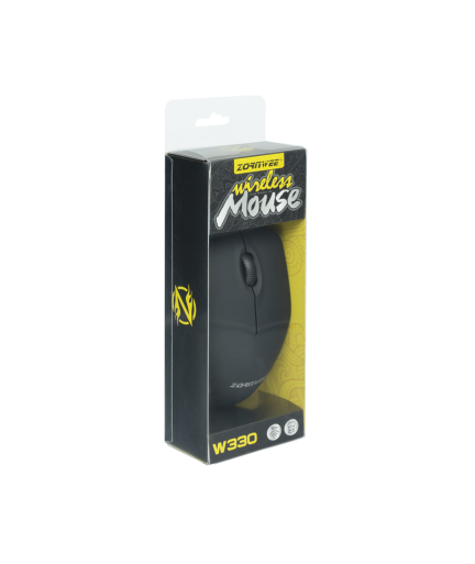 Мишка ZornWee W330, Безжична, Черен - 504