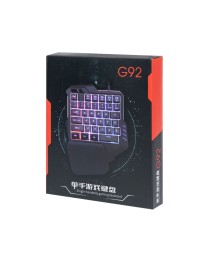 Геймърска клавиатура No brand G92, За една ръка, Черен - 6128