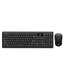 Комплект мишка и клавиатура Fude 1600, Безжични, Черен - 6116