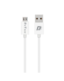 Мрежово зарядно устройство, DeTech, DE-11M, 5V/1A, 220V,1 x USB, С Micro USB кабел, 1.0m, Бял - 14115