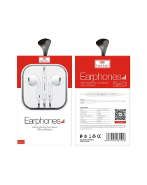 Слушалки за мобилни устройства Earldom ET-E19, Type-C Mикрофон, Бял  - 20420
