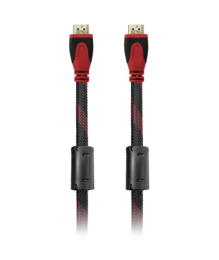 Кабел DeTech HDMI - HDMI M/М, 1.3m, С оплетка и ферит -18018