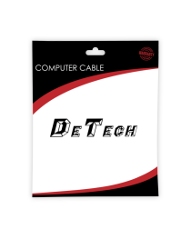 Кабел, DeTech, HDMI - HDMI M/М, 1.3m, Без ферит, Черен - 18306