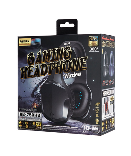 Слушалки с Bluetooth Remax RB-750HB Gaming, Различни цветове - 20625